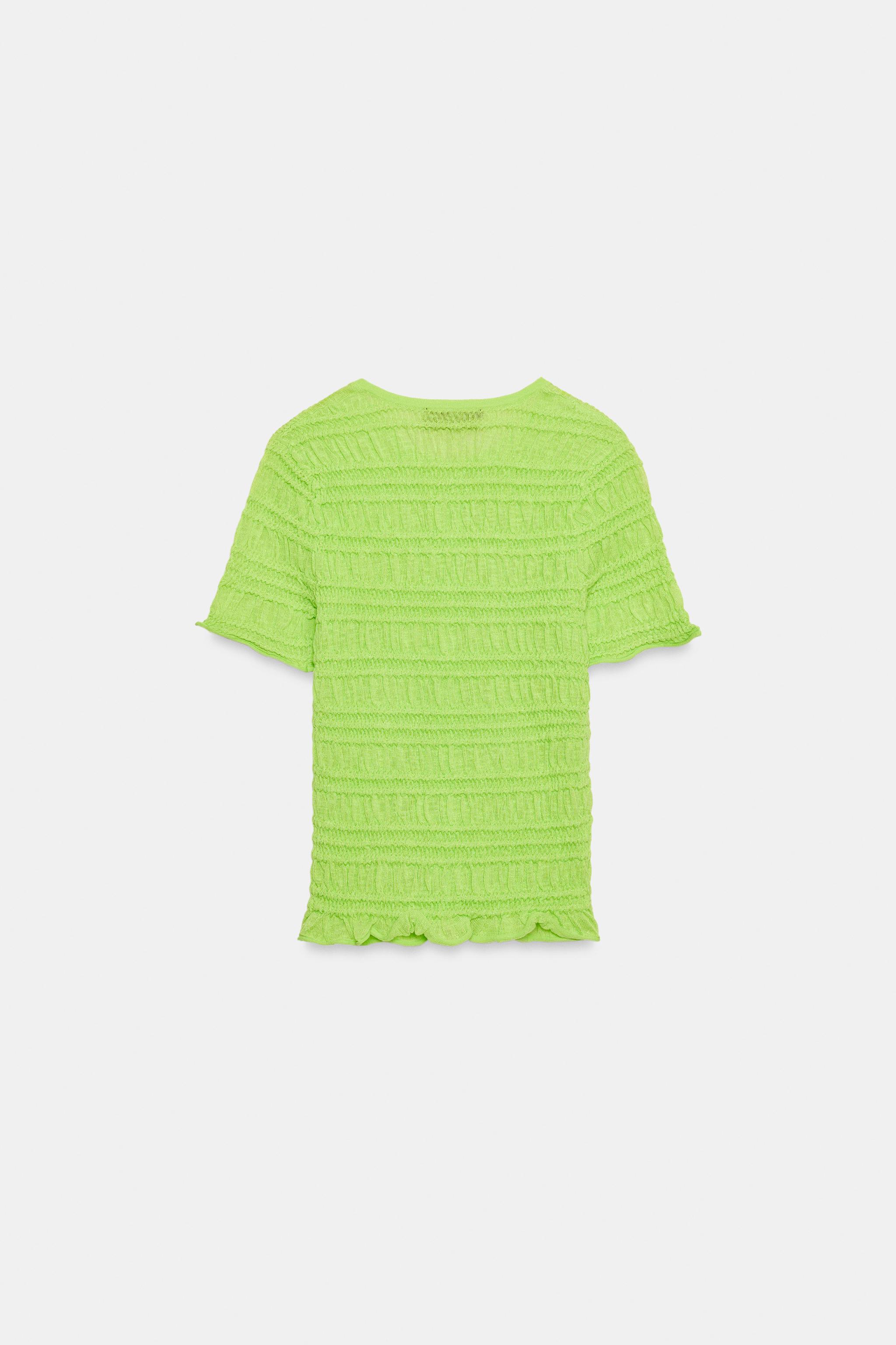 TOP EN MAILLE NID D'ABEILLE